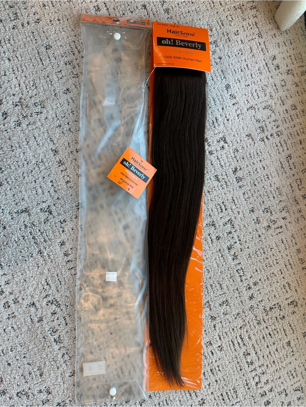 HairSense Oh! Beverly 22” REMI Human Hair Clip-In Extensions 7pc #4 NEW